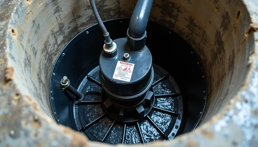 Sewage ejector pump system for basement bathroom rough-in