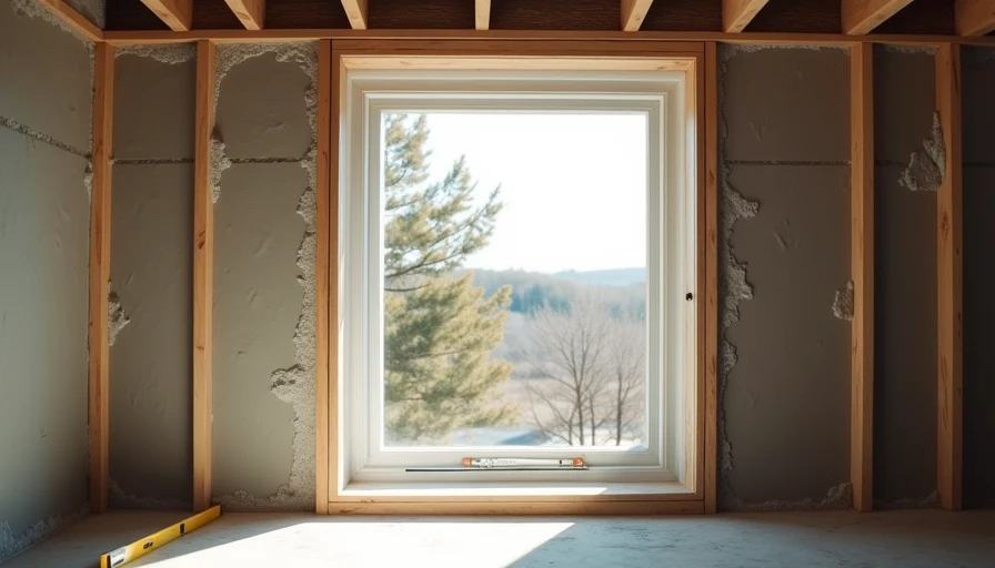 Interior view of code-compliant basement egress window installation