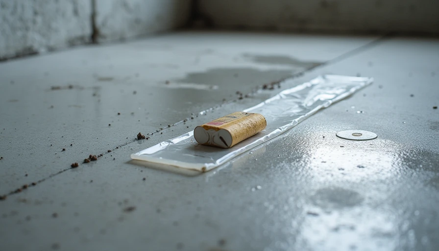 Concrete slab moisture testing with calcium chloride and plastic sheet methods