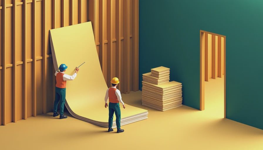 Illustration for vinyl faced insulation for metal buildings