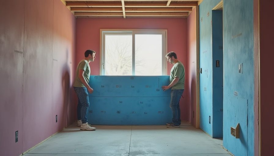Visual context for blueboard insulation