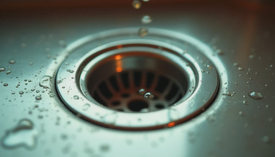 Illustration for standard size sink drain