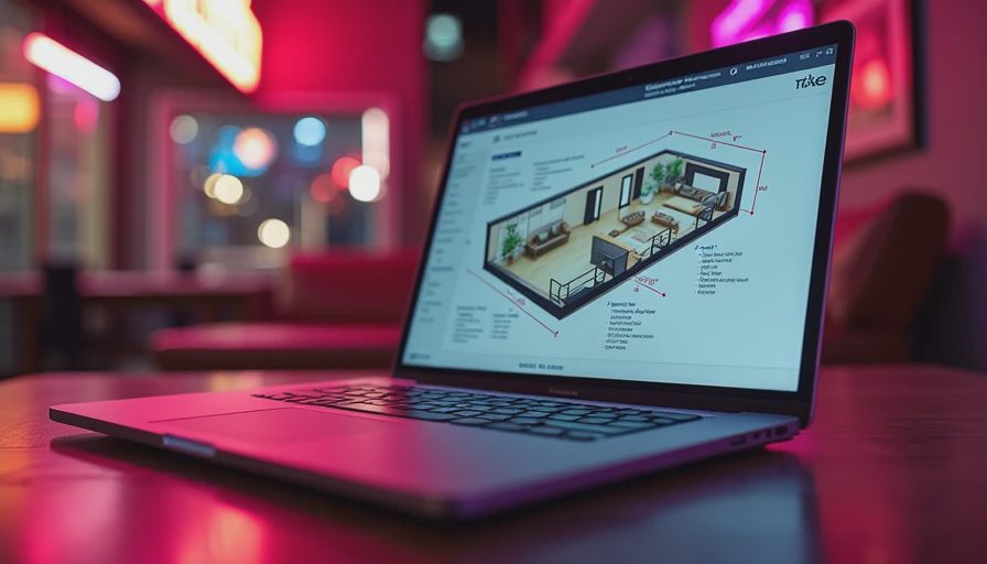 Illustration for basement planning software