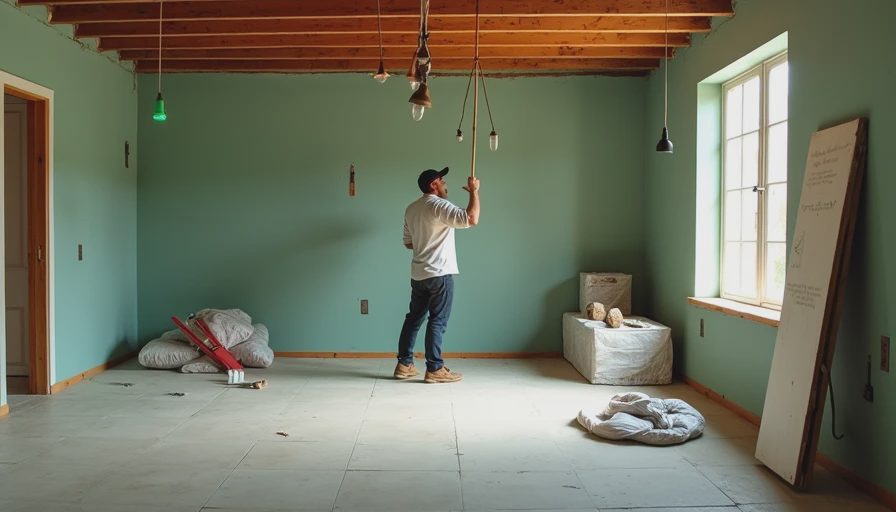 Visual context for basement insulation