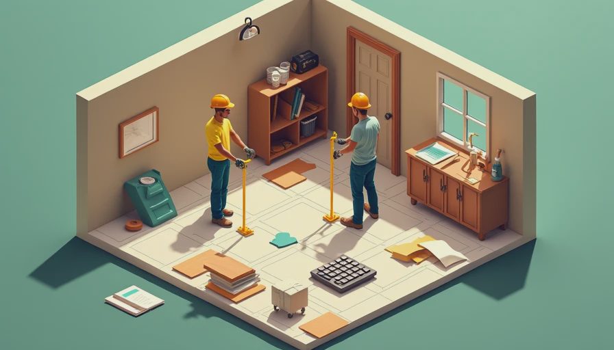Illustration for basement remodel cost per square foot