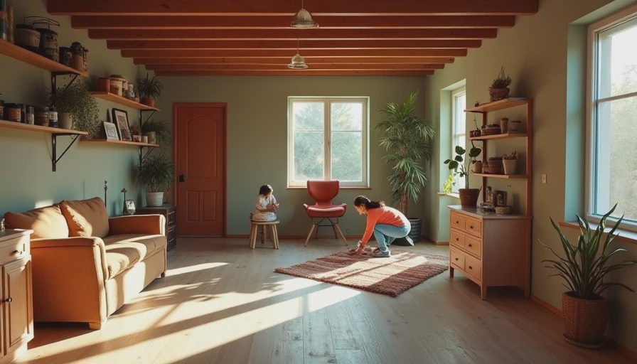Visual context for basement makeover