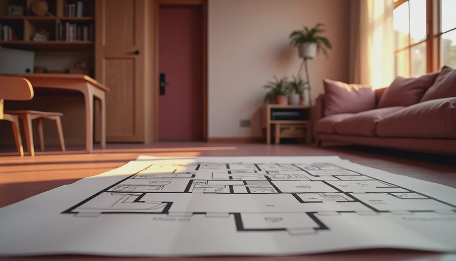 Visual context for minimalist basement design