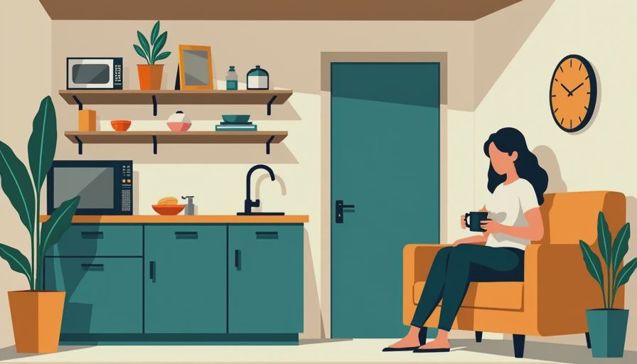Visual context for basement apartment living
